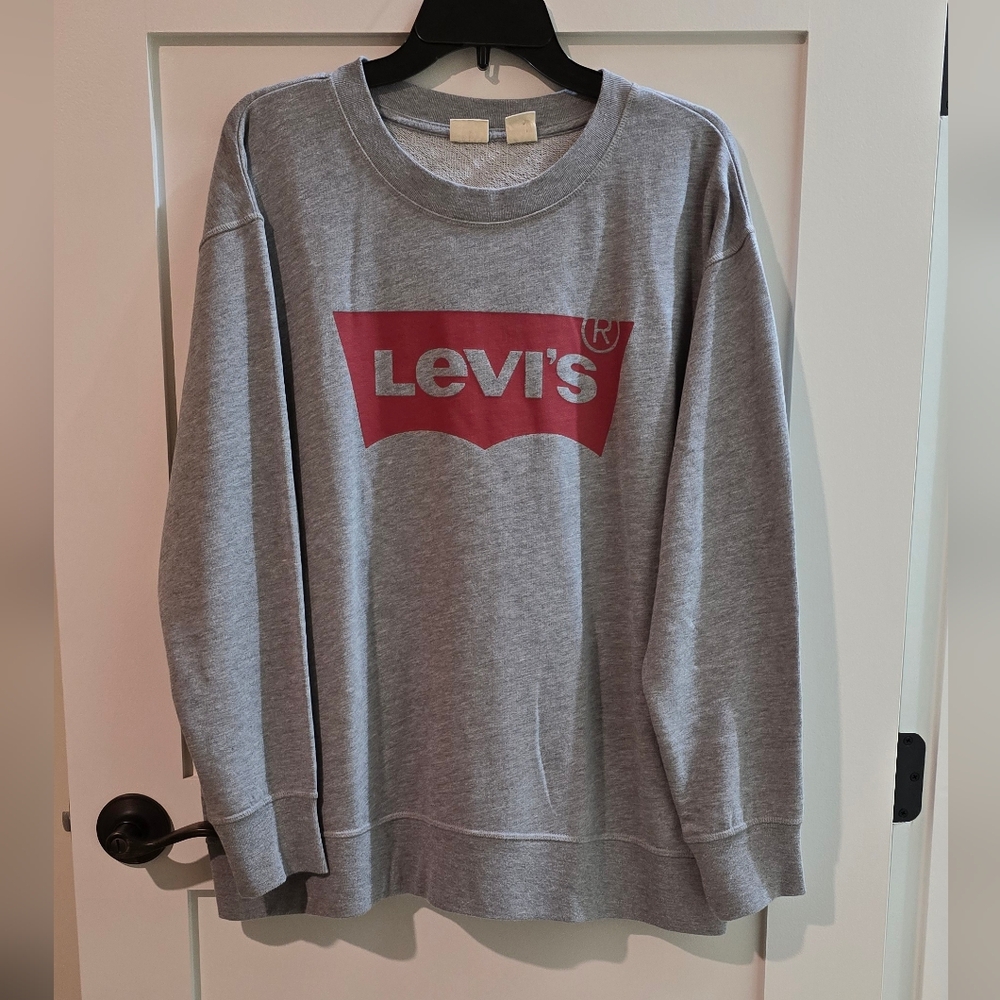 Levi's Gray Sweatshirt with Red Tag